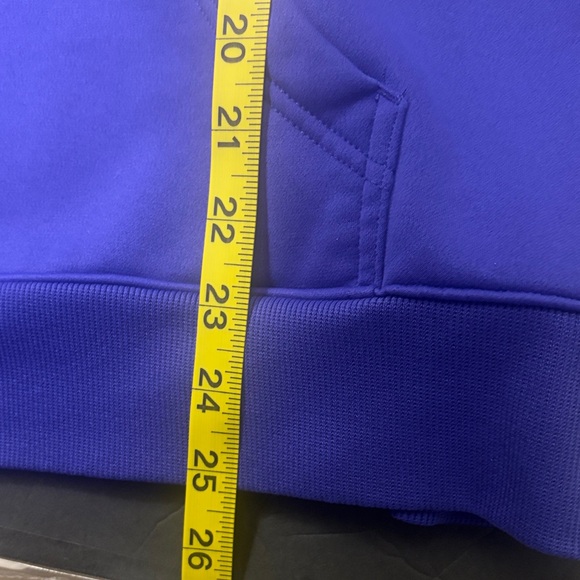 Under Armour Storm Semi Fitted Purple Blue and Gray Logo Hoodie - Picture 9 of 12